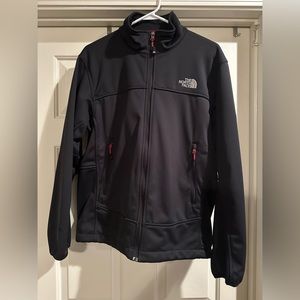 The North Face Summit Series SoftShell Jacket Men Md Blk Windstopper Fleece Line